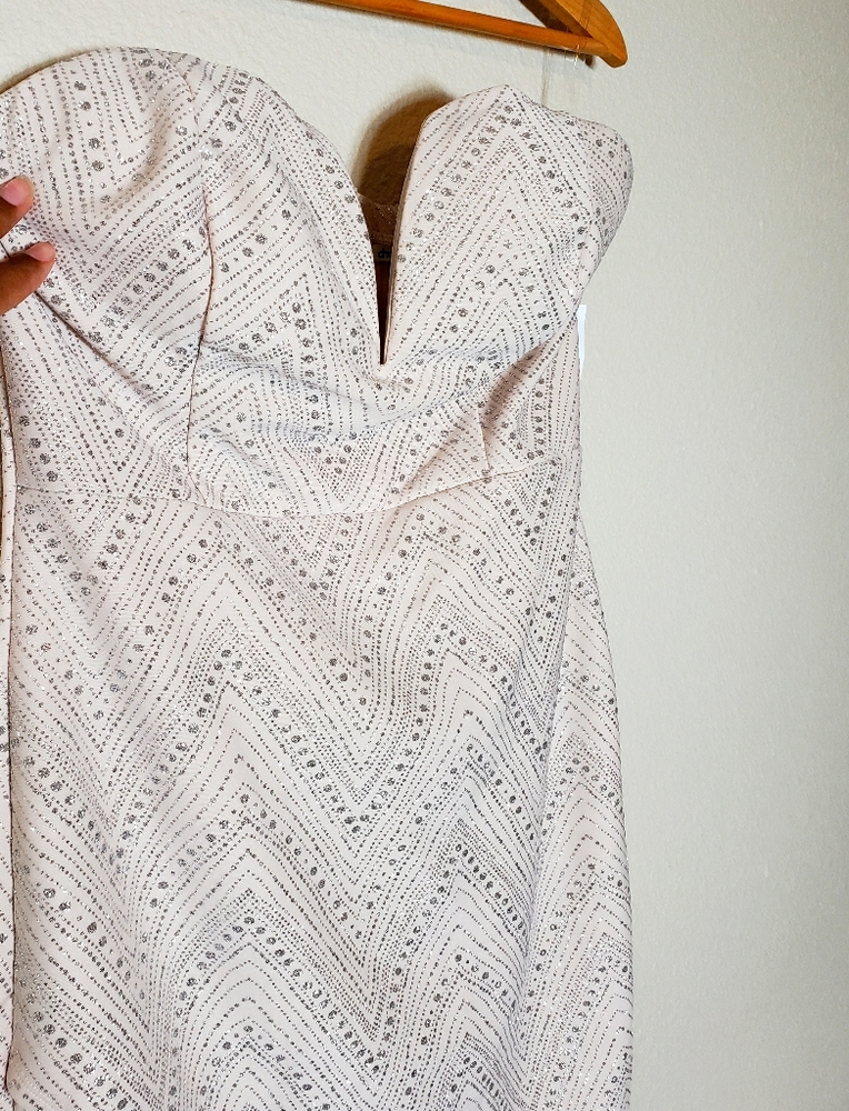 champagne mini dress